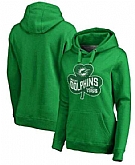 Women Miami Dolphins Pro Line by Fanatics Branded St. Patrick's Day Paddy's Pride Pullover Hoodie Kelly Green FengYun,baseball caps,new era cap wholesale,wholesale hats
